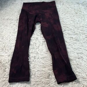 Lululemon Align Crop 21" *Diamond Dye Diamond Dye Cassis Black